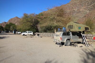 Camping at Ai-Ais Fish River Namibia