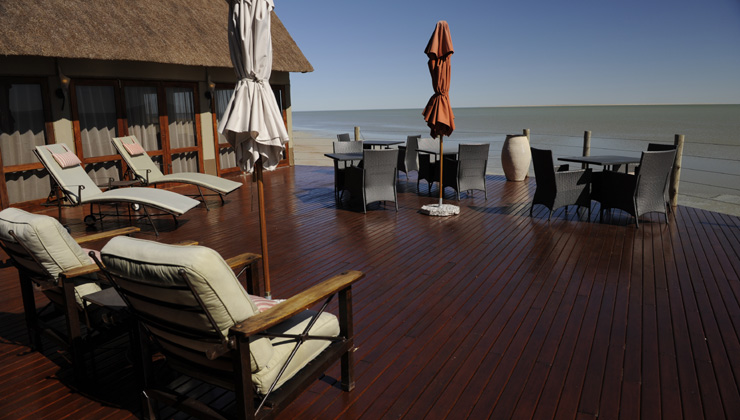 Onkoshi Resort — Etosha Pan at sunset